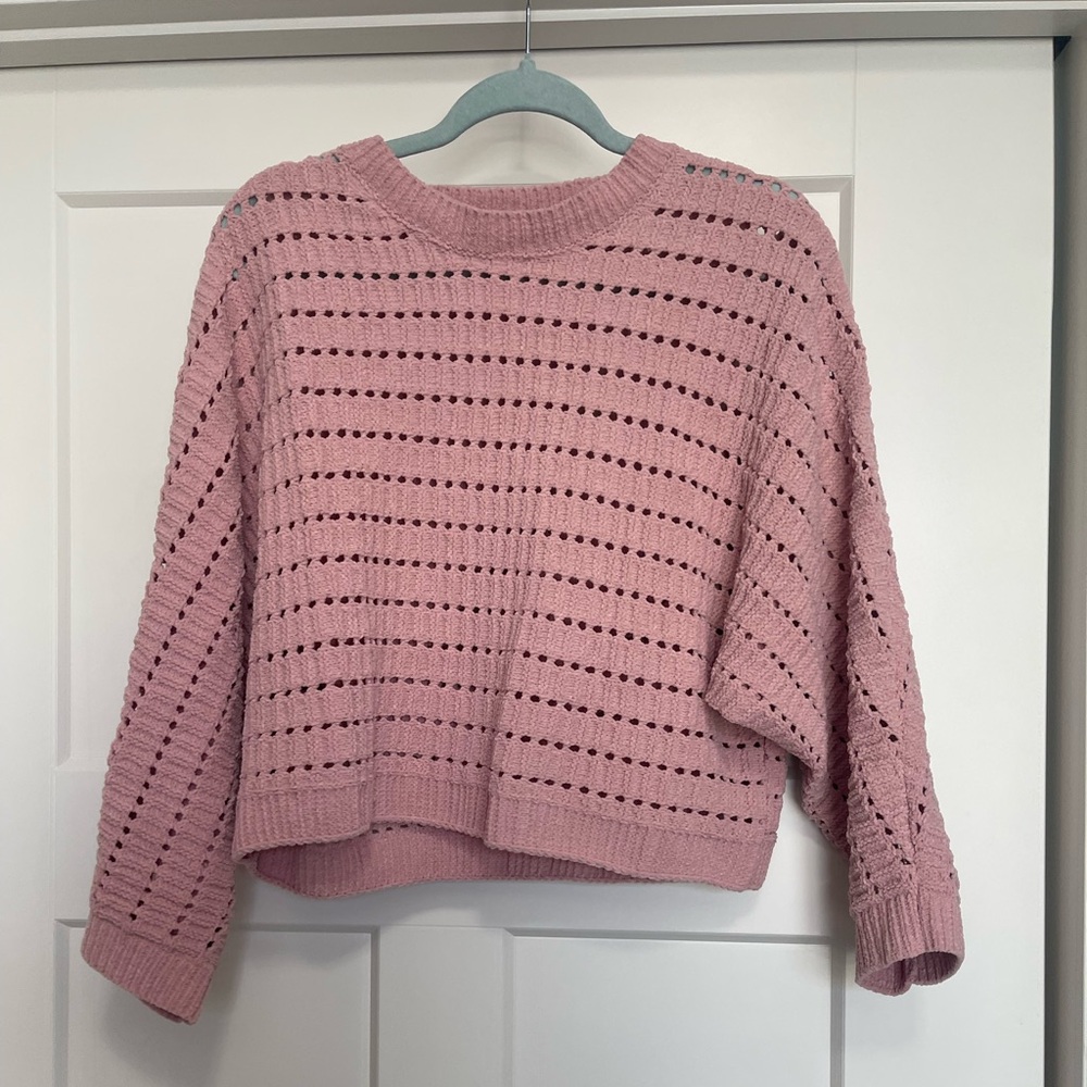 Cozy Pink Knit Women's Sweater